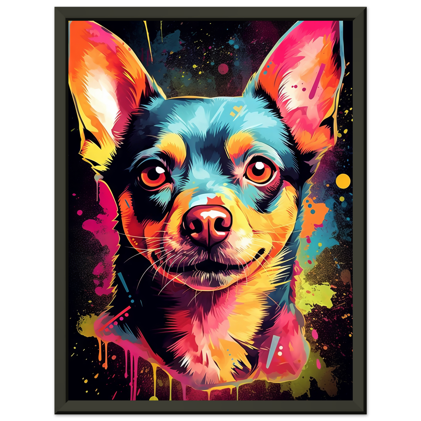Dog Chihuahua pop art (DOG72)