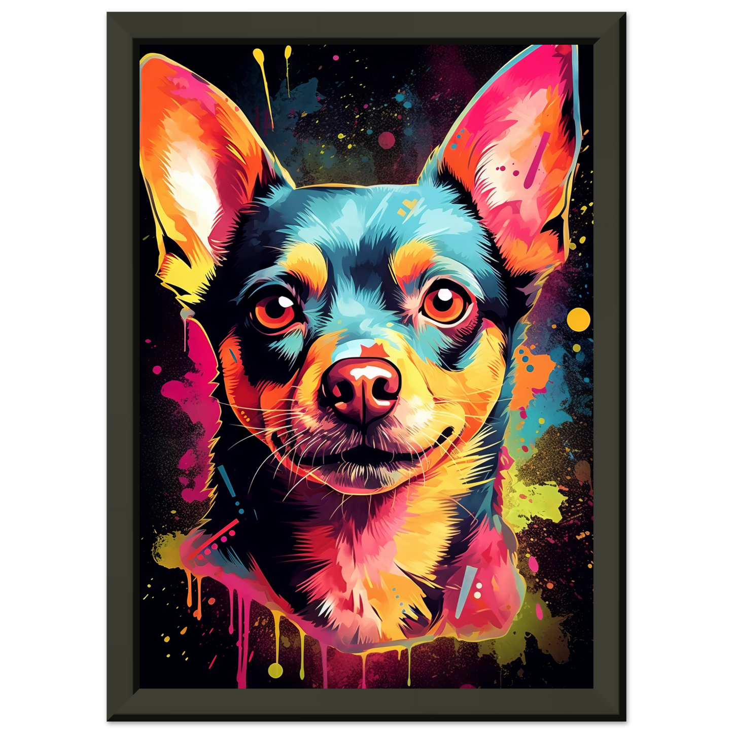 Dog Chihuahua pop art (DOG72)