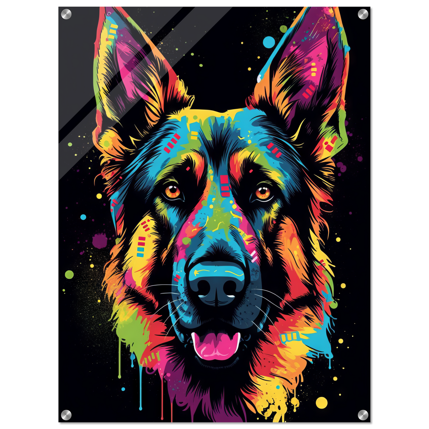 Dog German Shepherd Pop Art (DOG73)