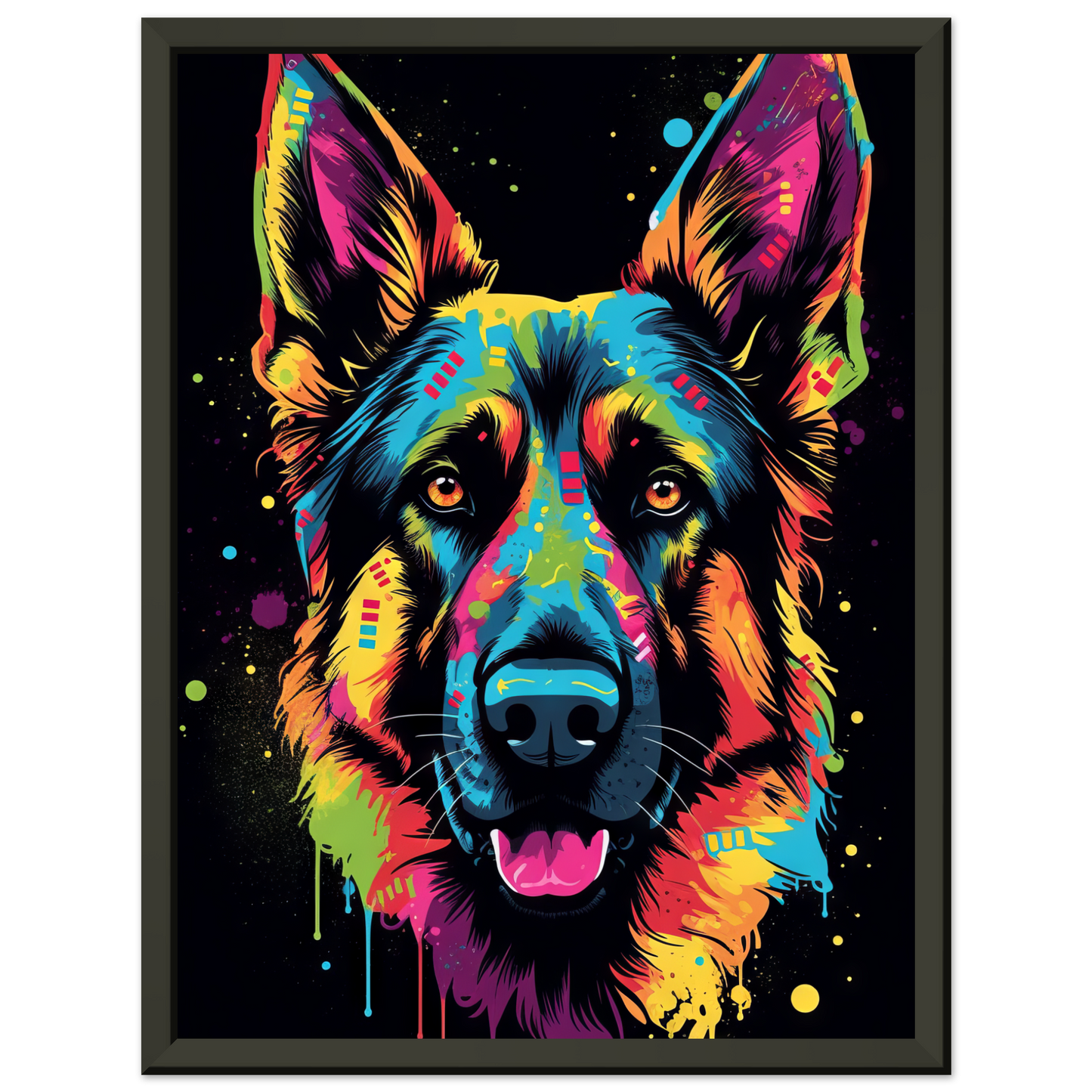 Dog German Shepherd Pop Art (DOG73)