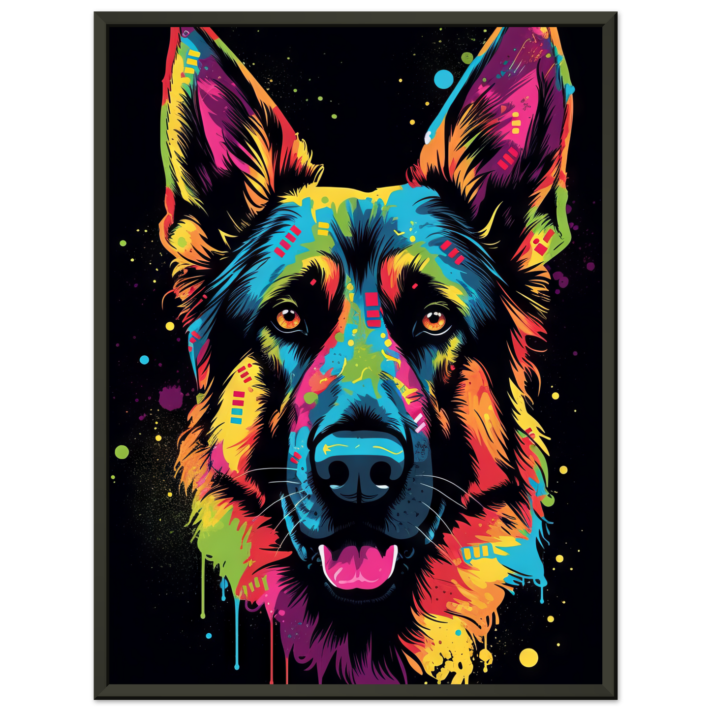 Dog German Shepherd Pop Art (DOG73)
