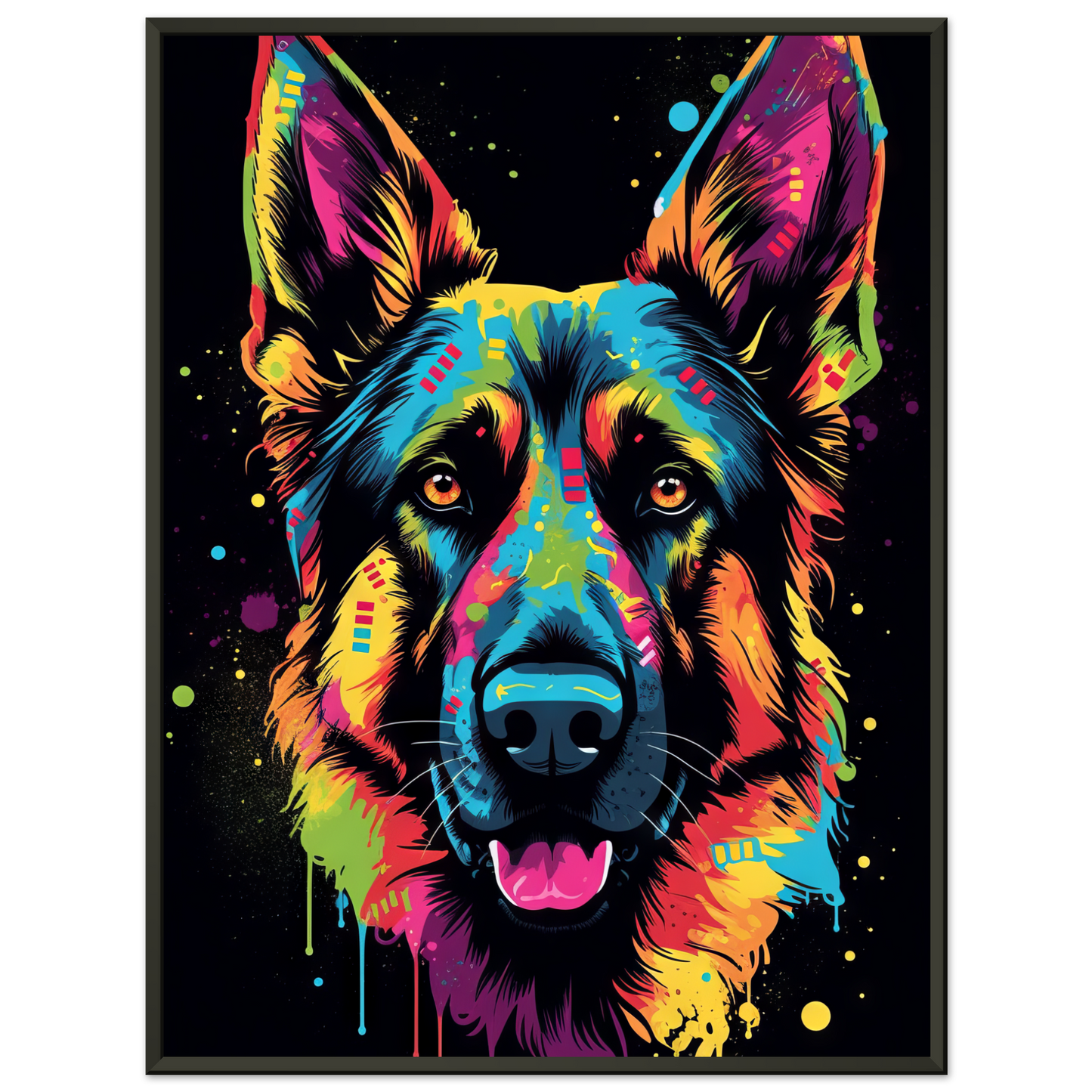 Dog German Shepherd Pop Art (DOG73)