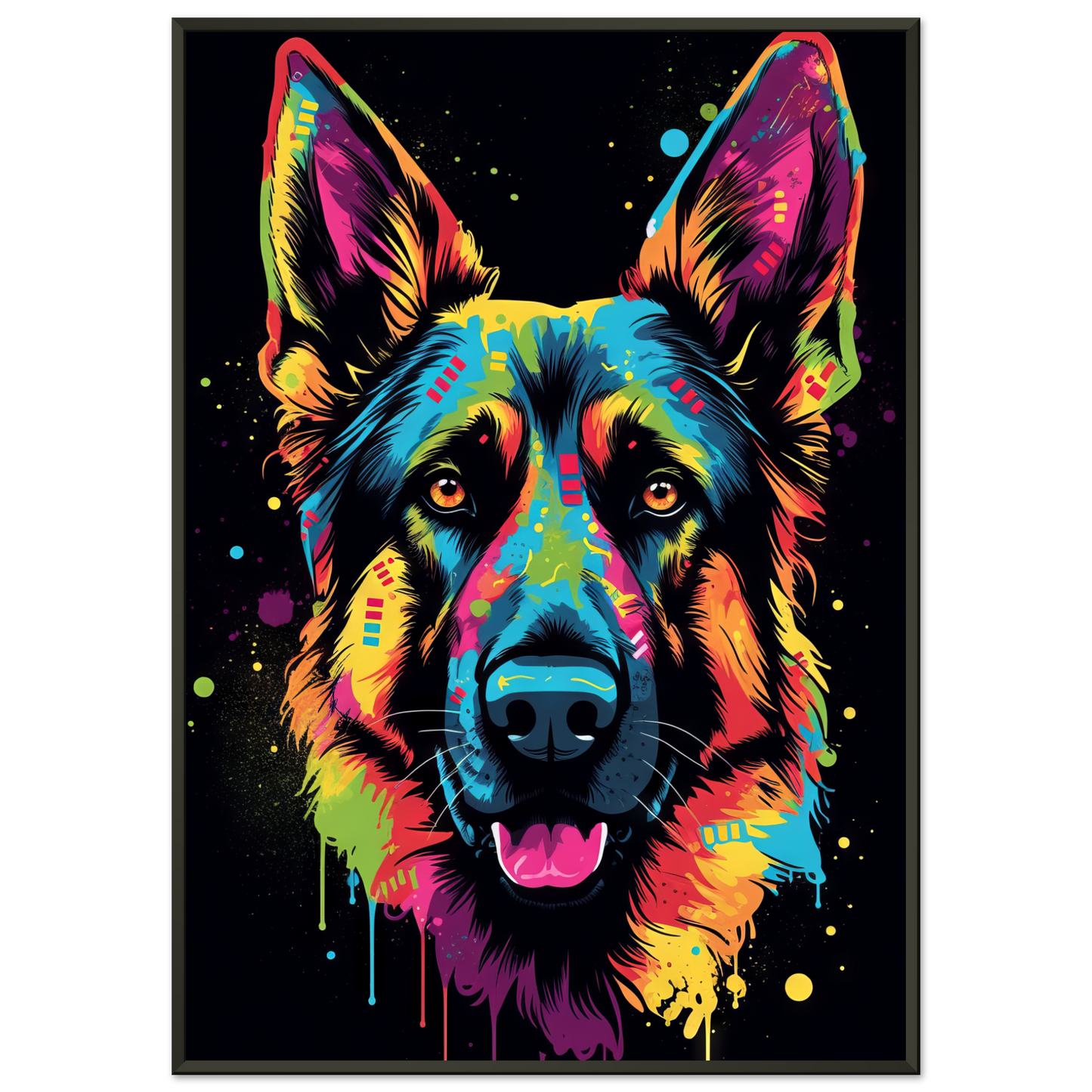 Dog German Shepherd Pop Art (DOG73)