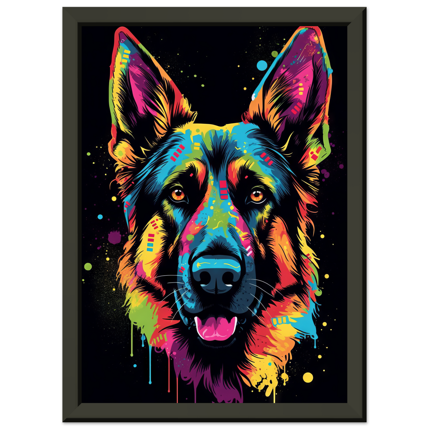Dog German Shepherd Pop Art (DOG73)