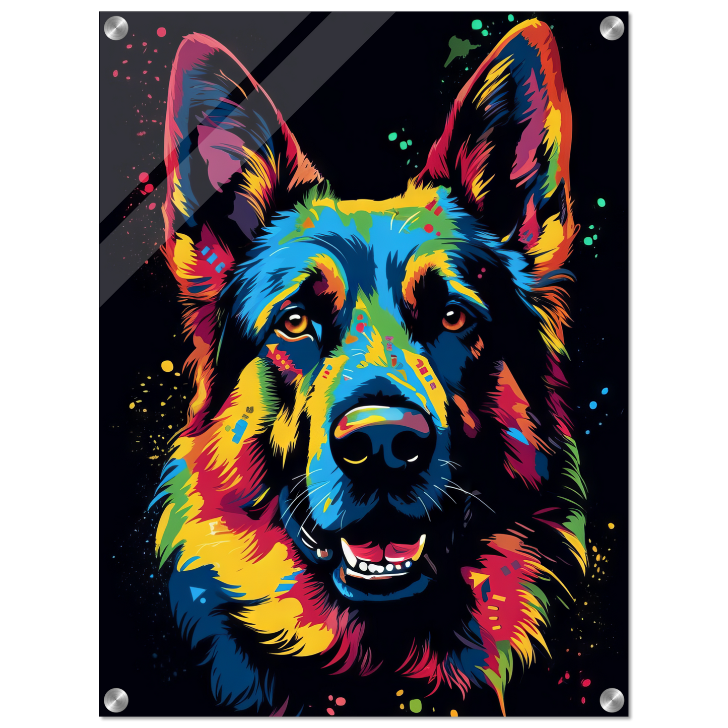 Dog German Shepherd Pop Art (DOG75)