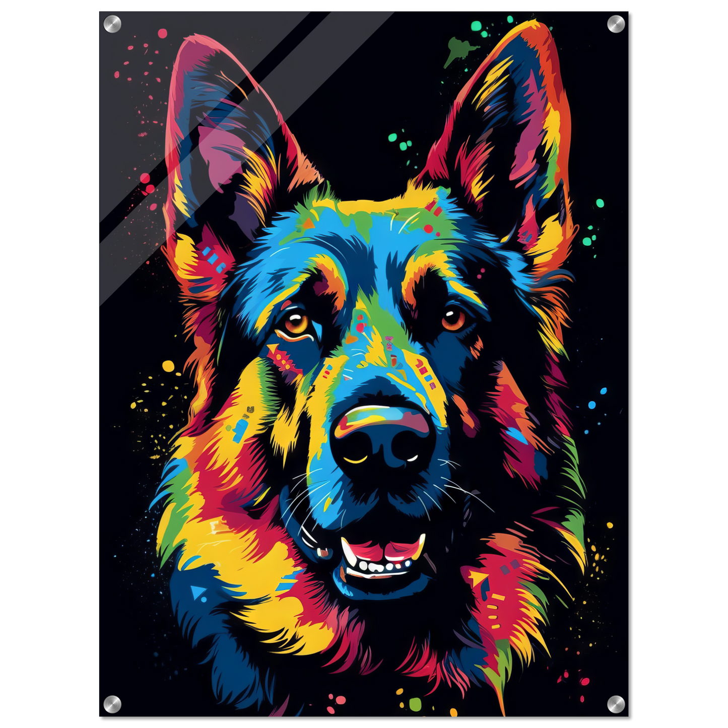 Dog German Shepherd Pop Art (DOG75)