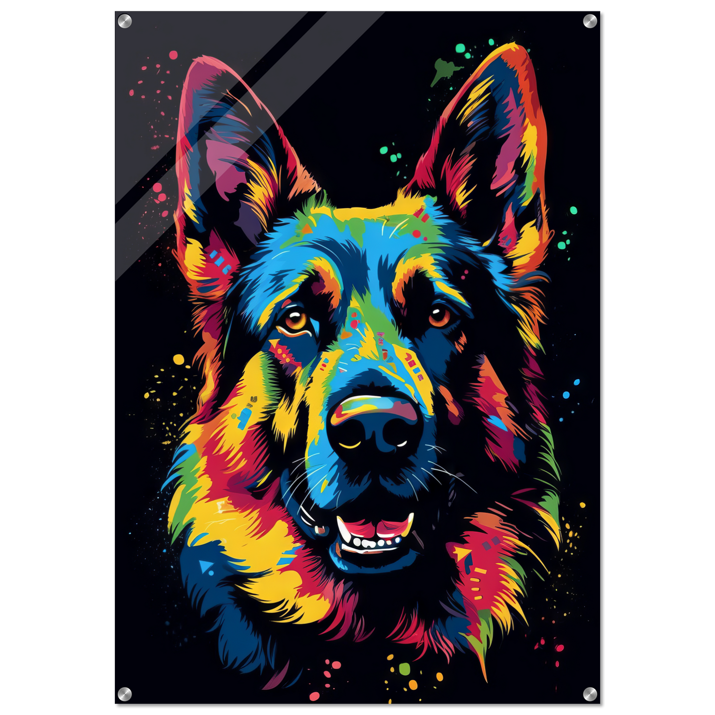 Dog German Shepherd Pop Art (DOG75)