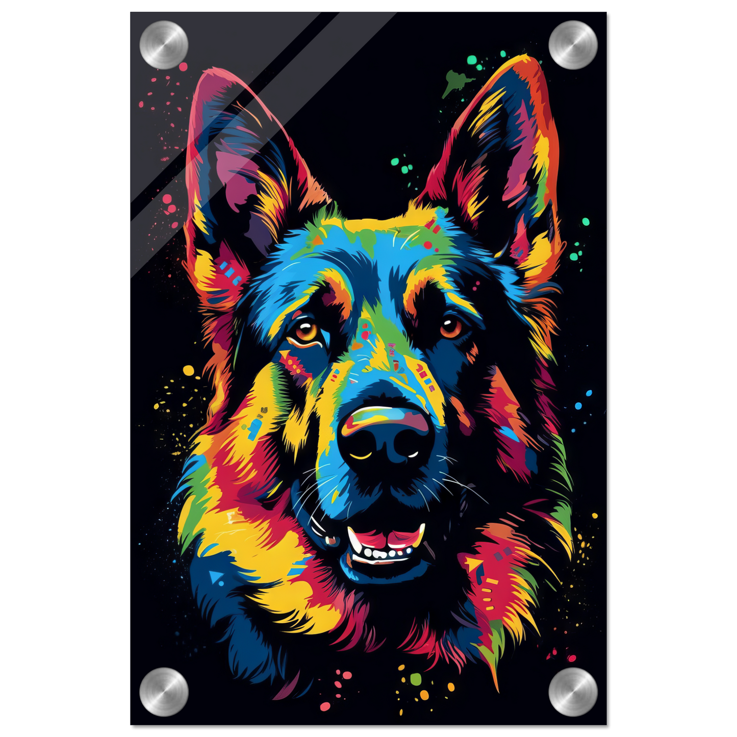 Dog German Shepherd Pop Art (DOG75)