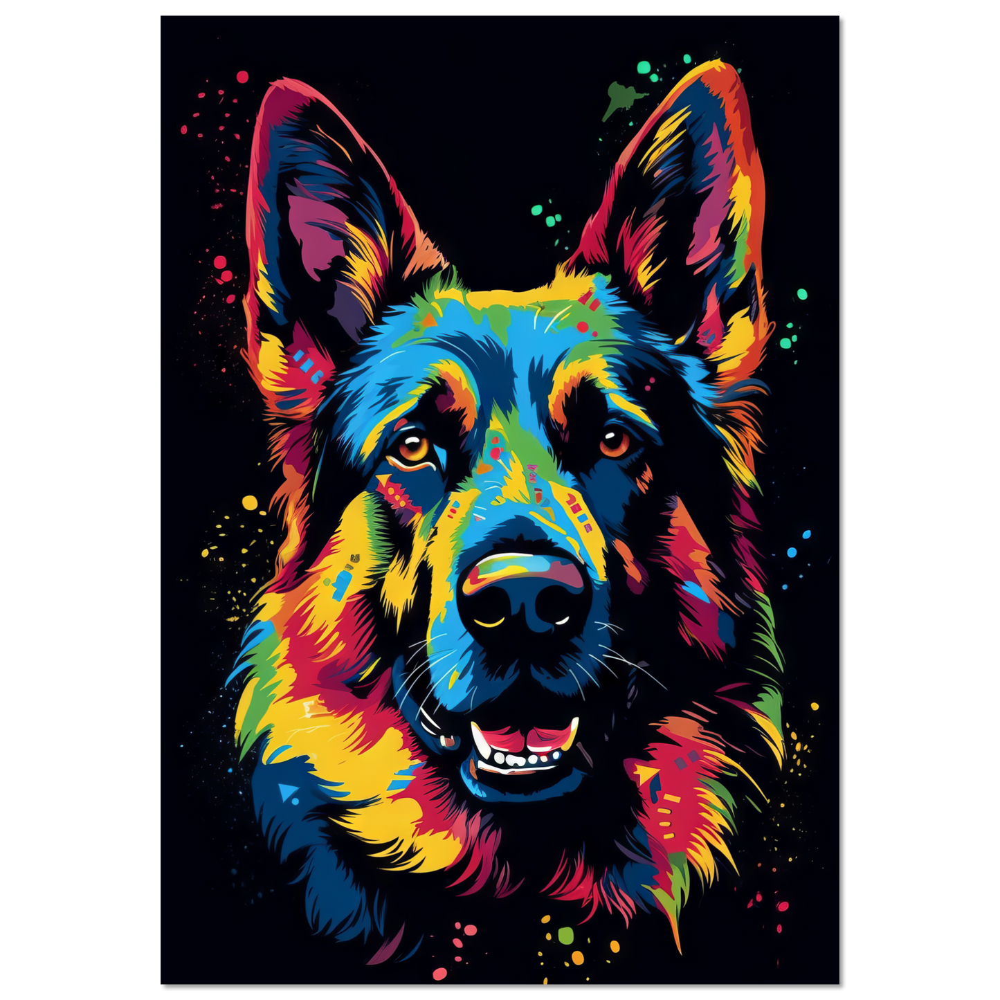 Dog German Shepherd Pop Art (DOG75)