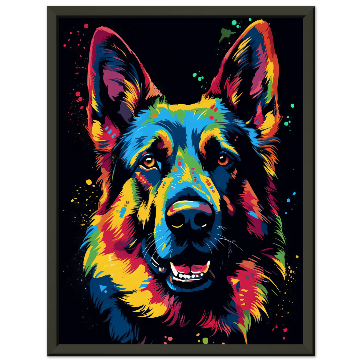 Dog German Shepherd Pop Art (DOG75)