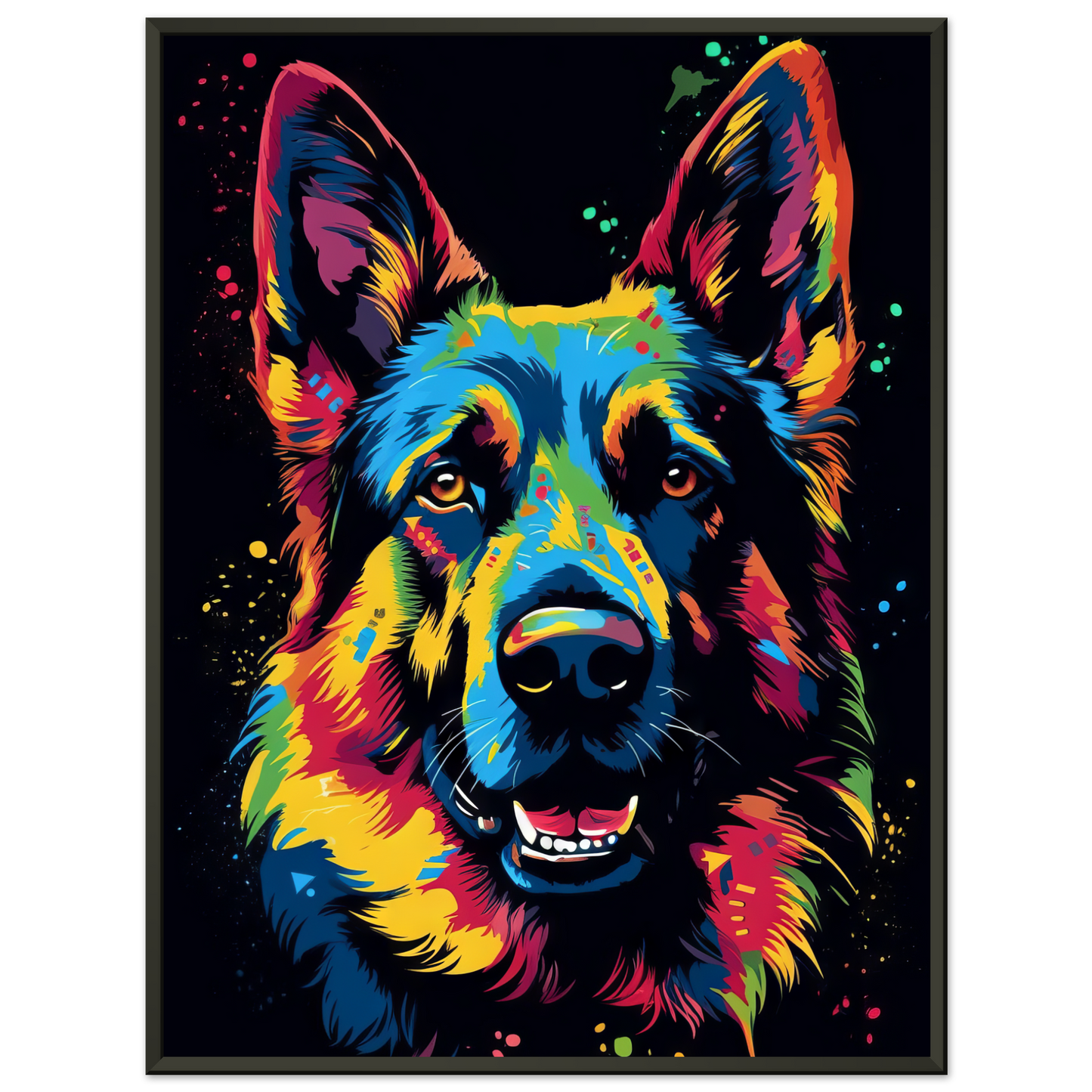 Dog German Shepherd Pop Art (DOG75)