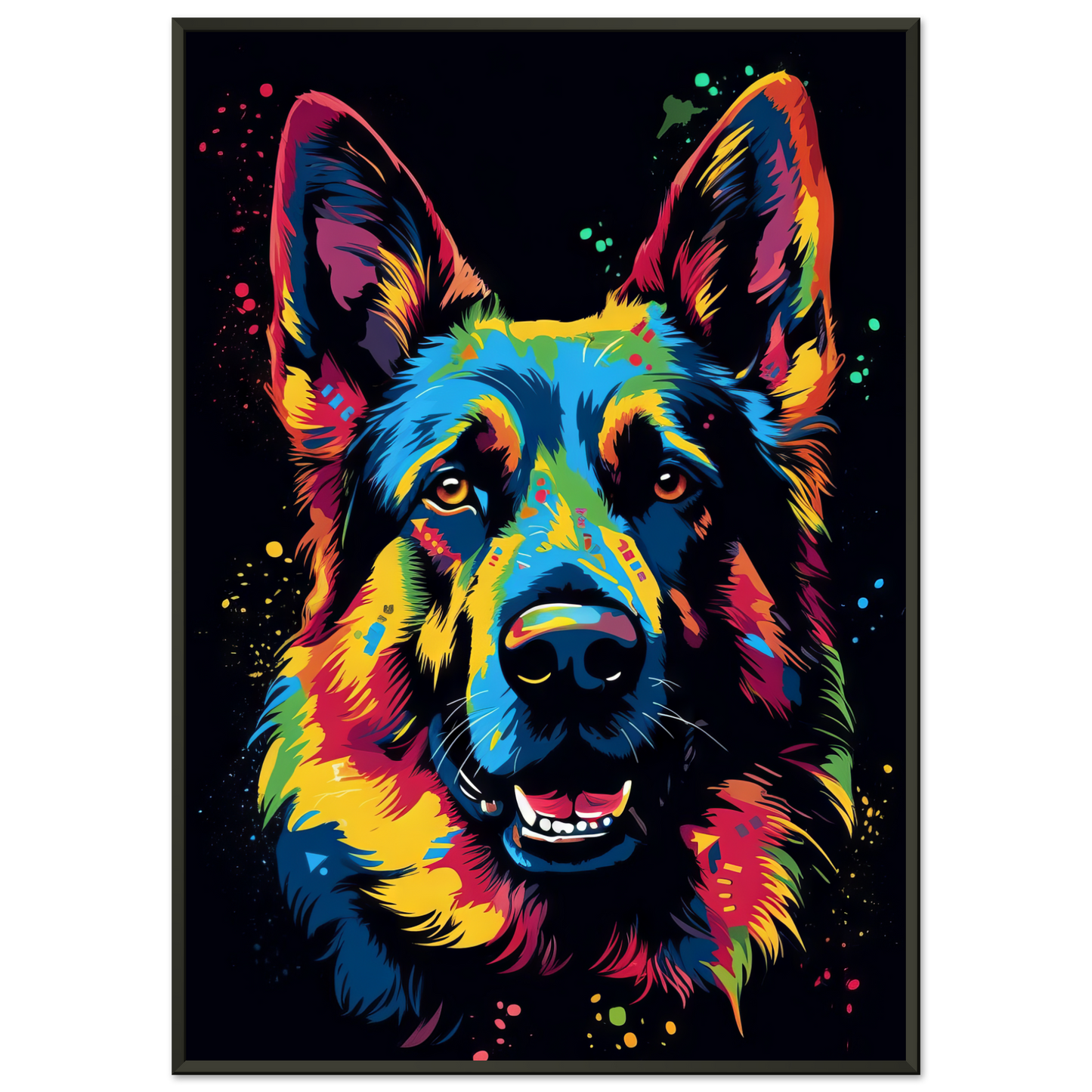 Dog German Shepherd Pop Art (DOG75)