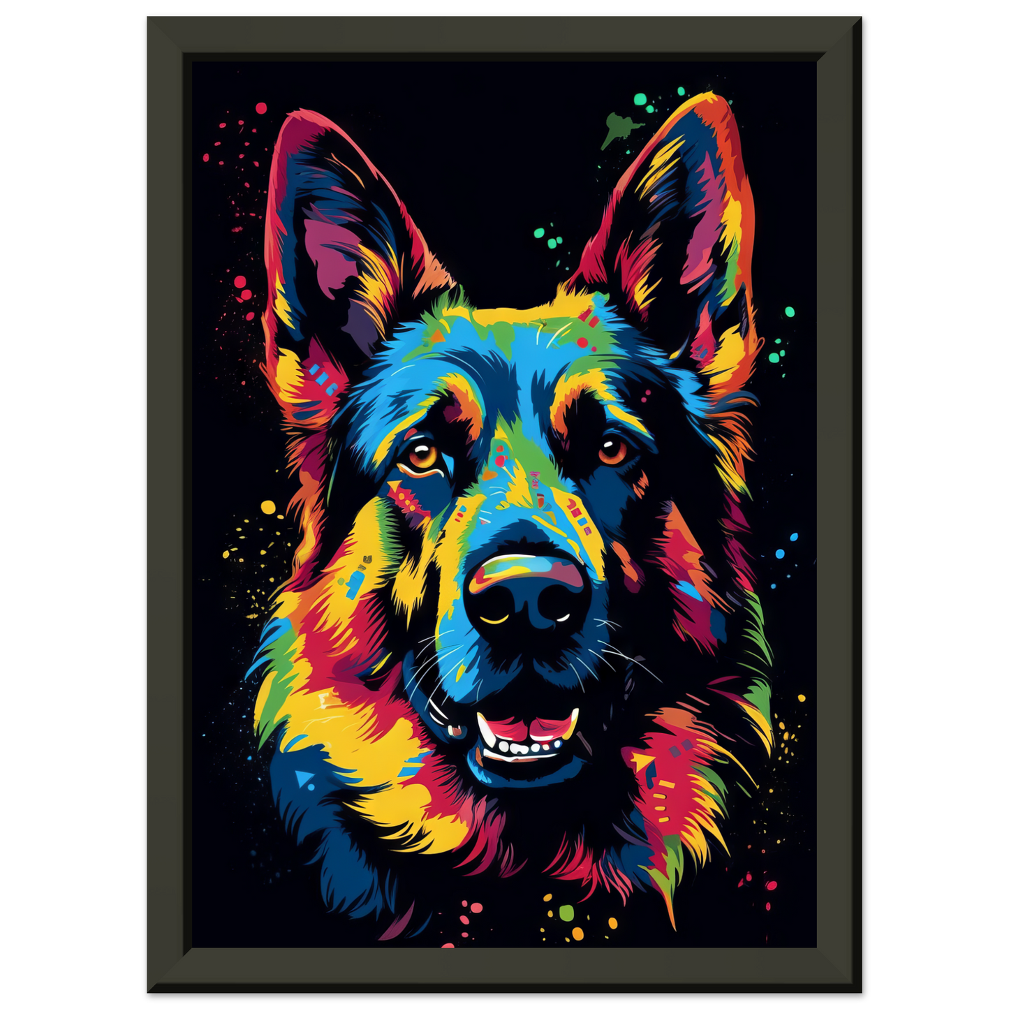 Dog German Shepherd Pop Art (DOG75)
