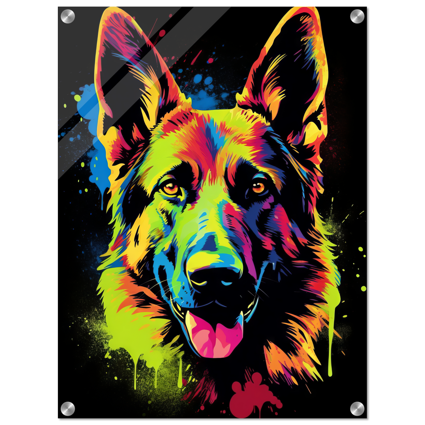 Dog German Shepherd Pop Art (DOG76)