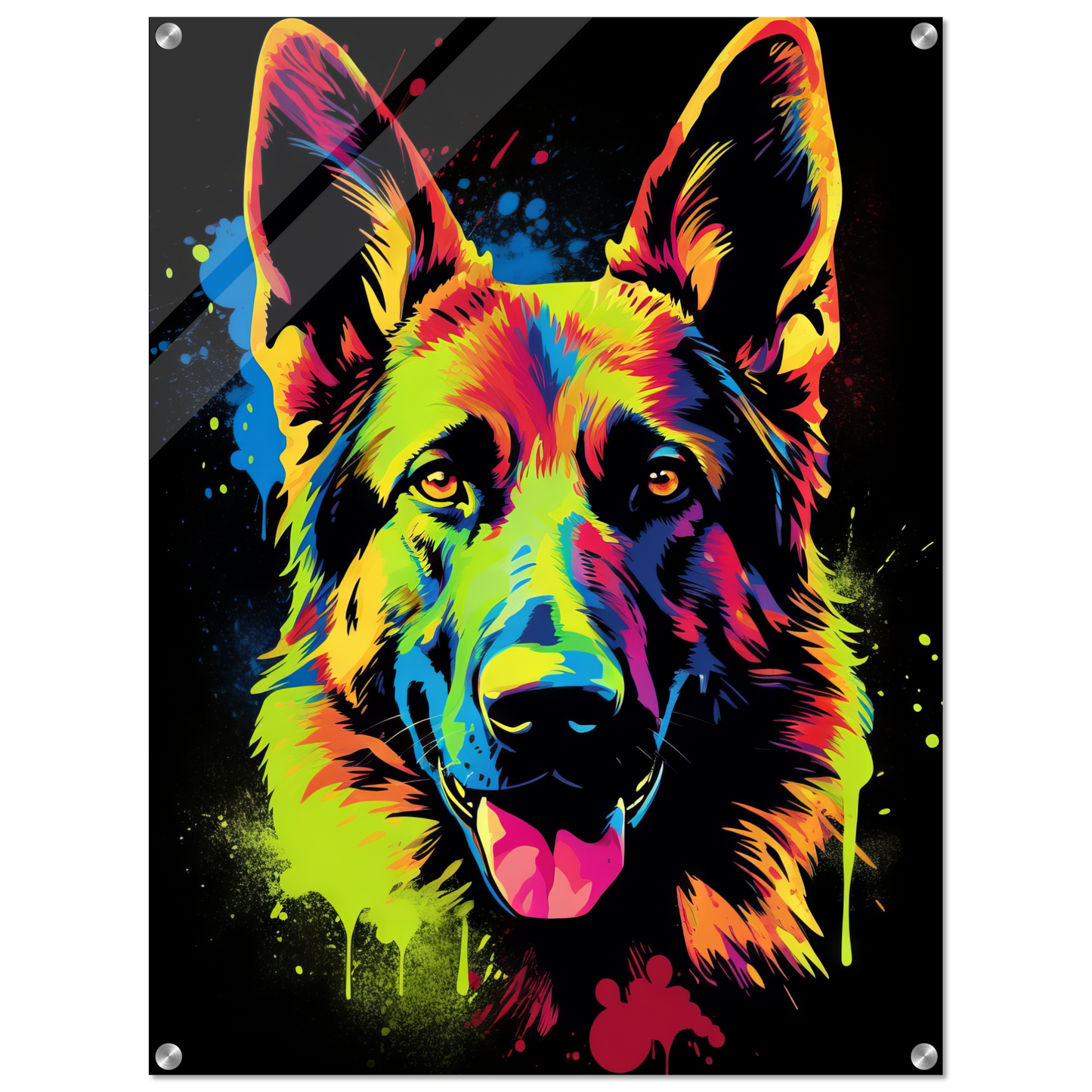 Dog German Shepherd Pop Art (DOG76)