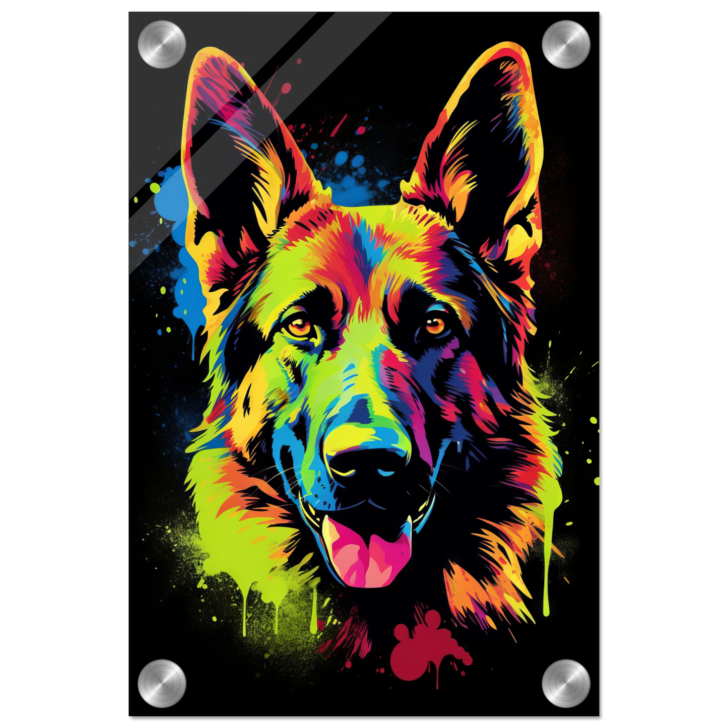 Dog German Shepherd Pop Art (DOG76)