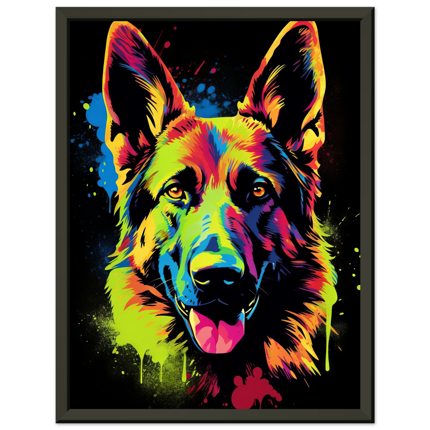 Dog German Shepherd Pop Art (DOG76)