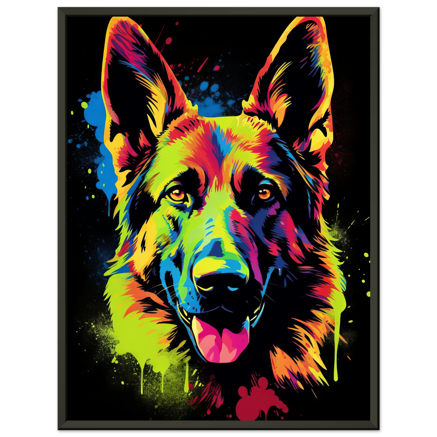 Dog German Shepherd Pop Art (DOG76)