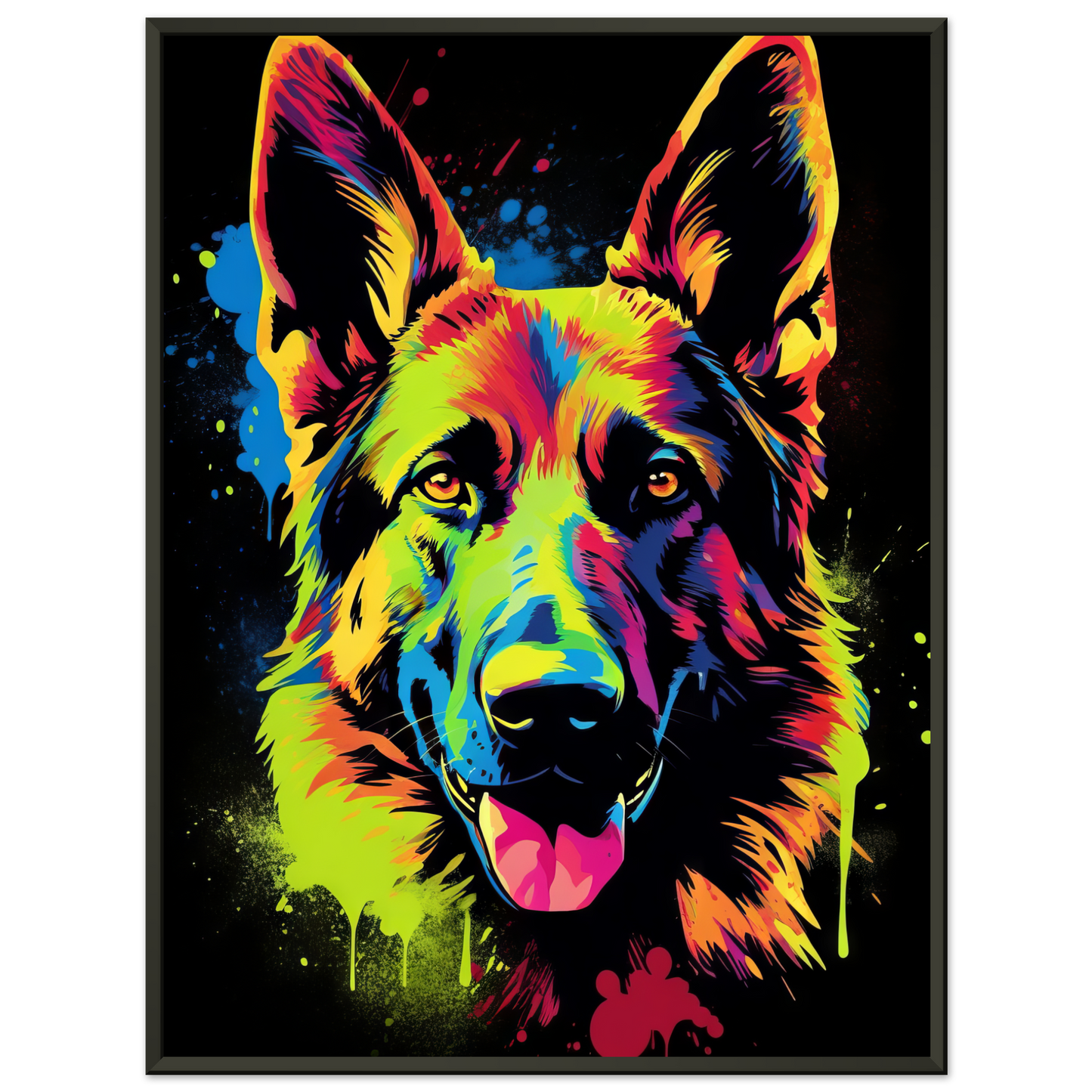 Dog German Shepherd Pop Art (DOG76)