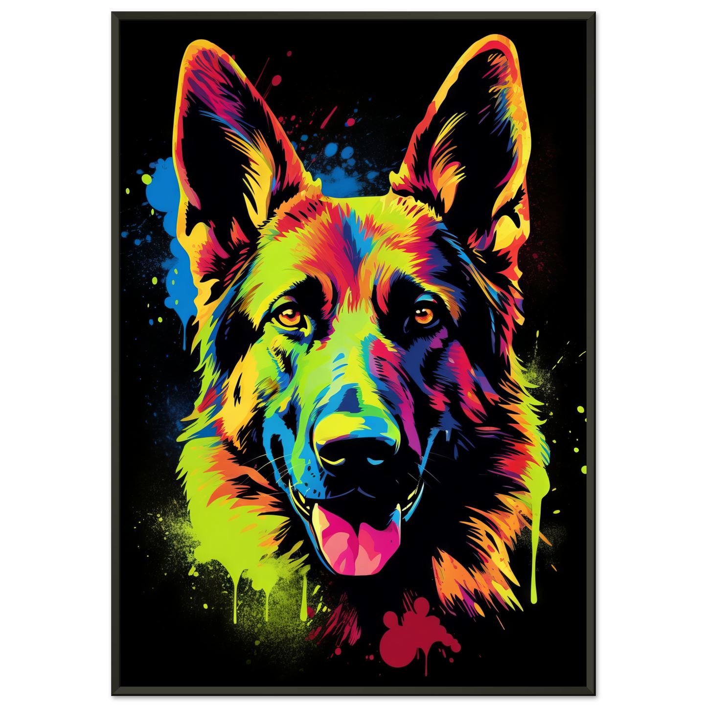 Dog German Shepherd Pop Art (DOG76)