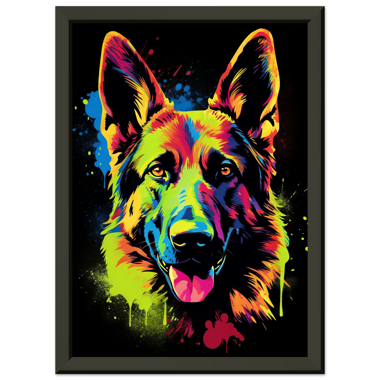 Dog German Shepherd Pop Art (DOG76)