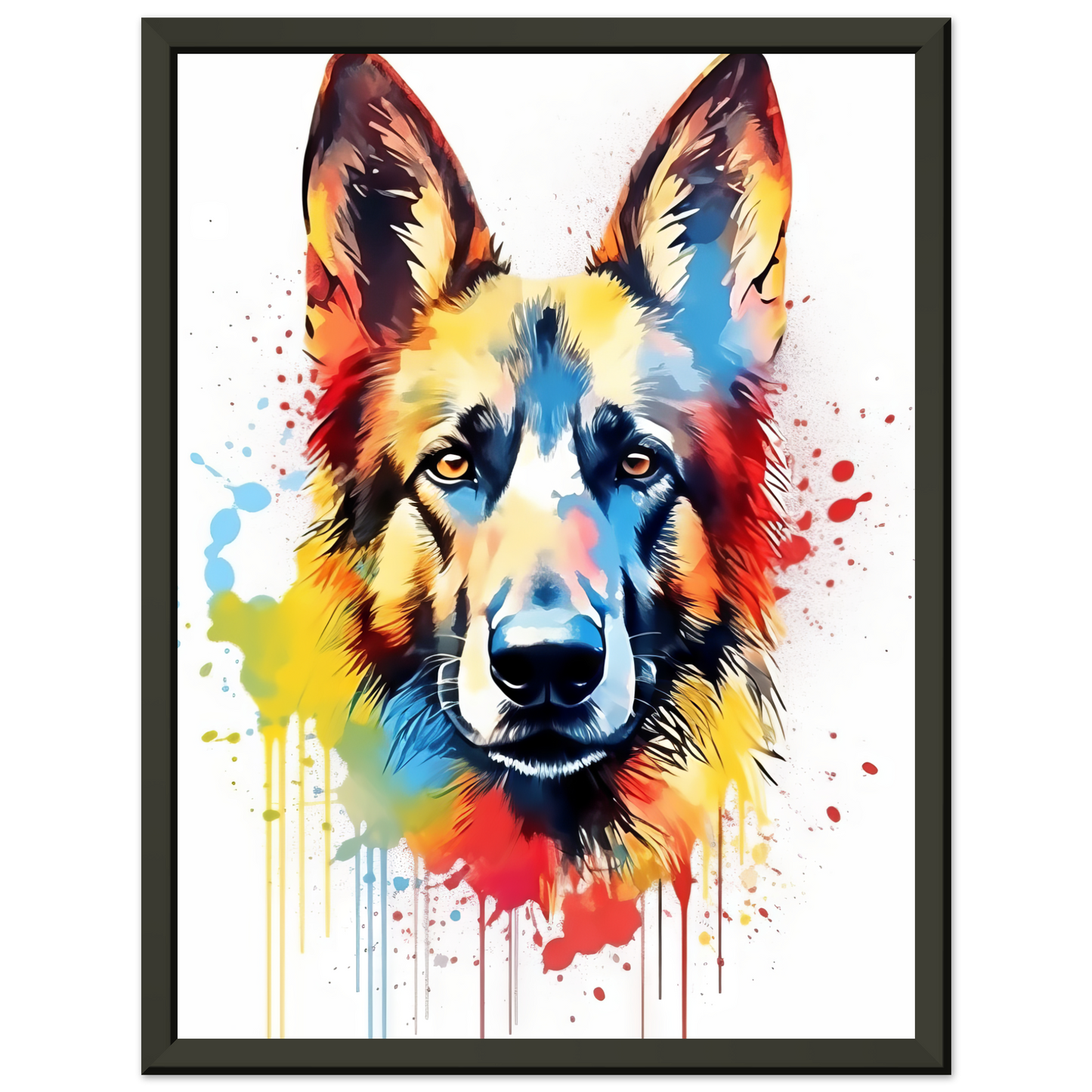 Dog German Shepherd Pop Art (DOG77)