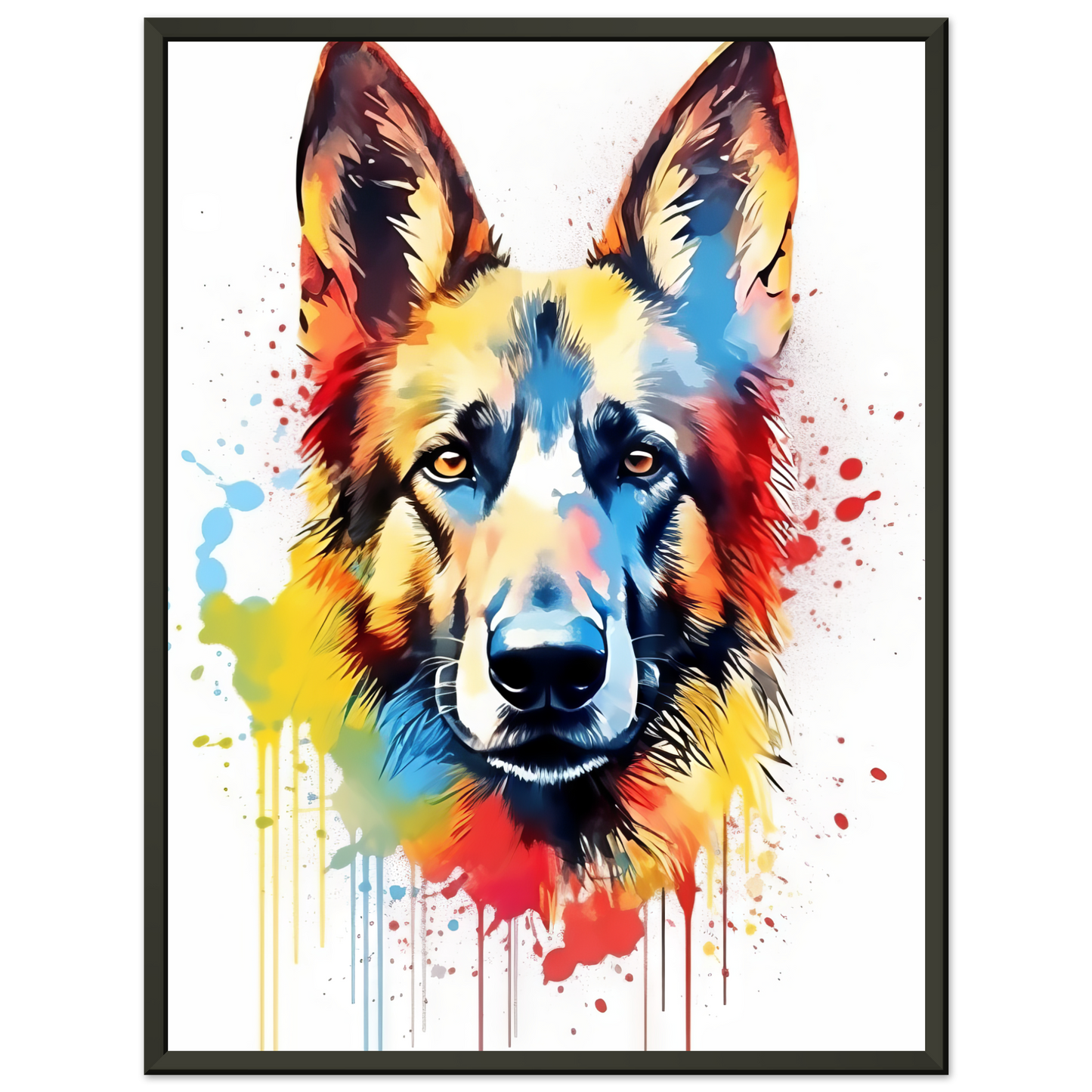 Dog German Shepherd Pop Art (DOG77)