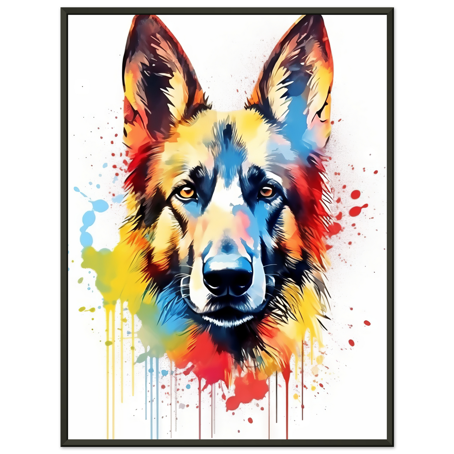Dog German Shepherd Pop Art (DOG77)