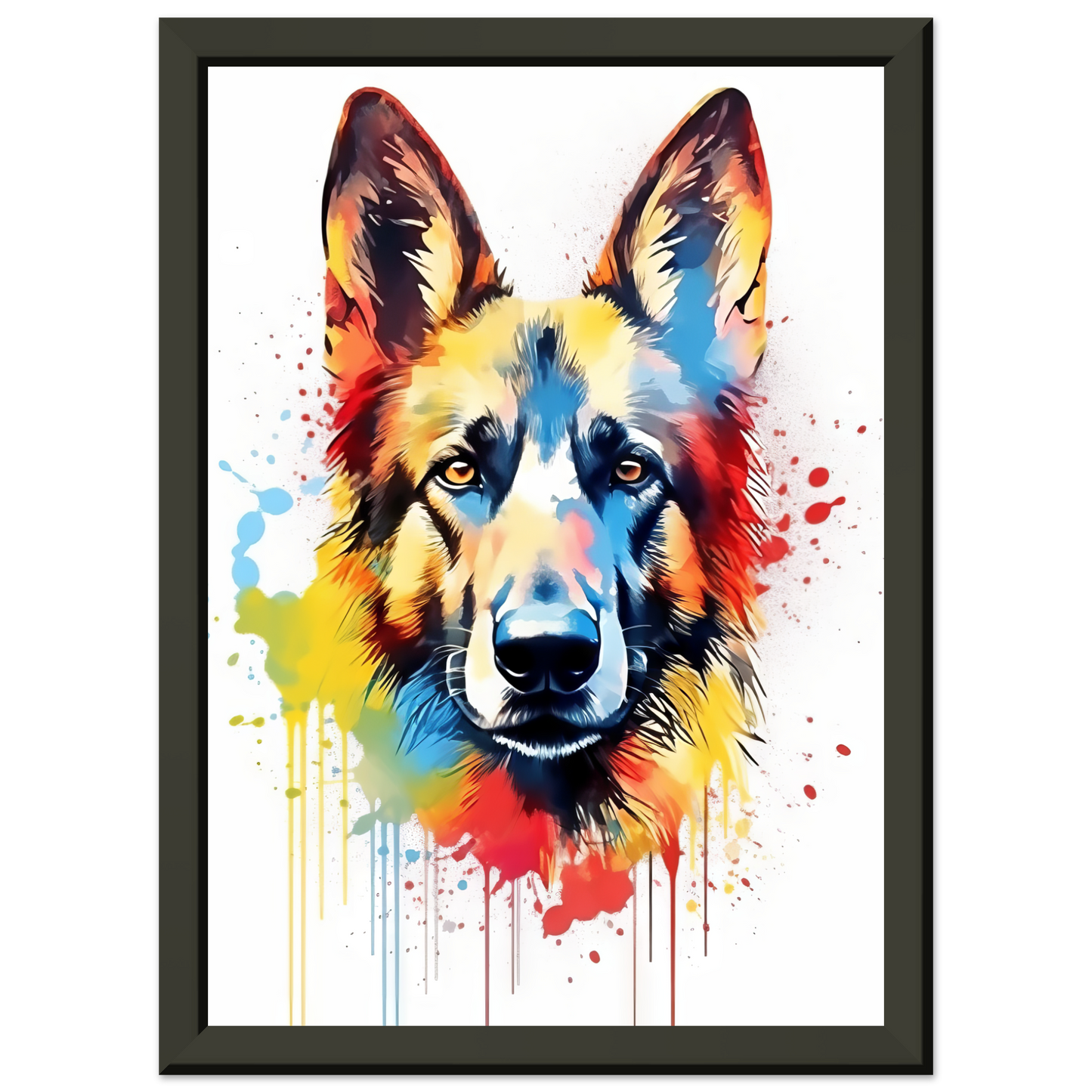 Dog German Shepherd Pop Art (DOG77)