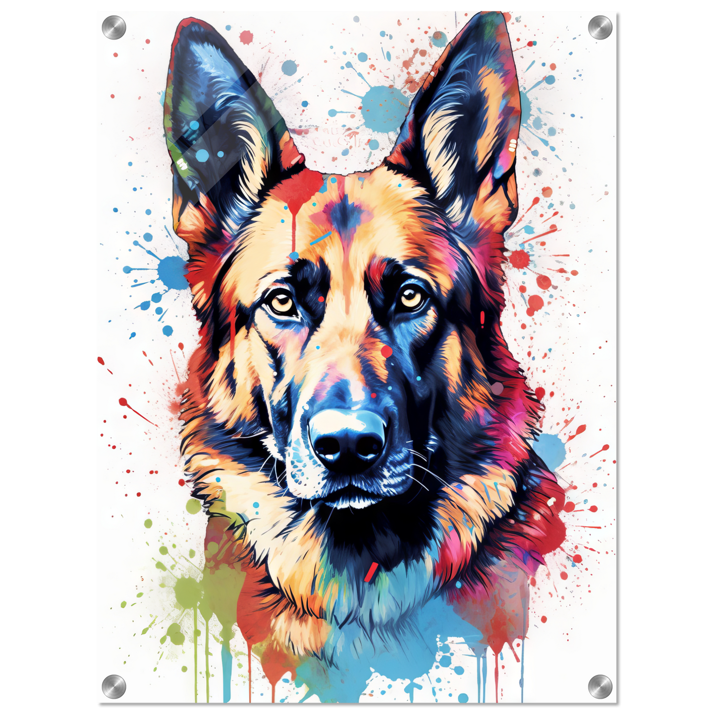 Dog German Shepherd Pop Art (DOG78)
