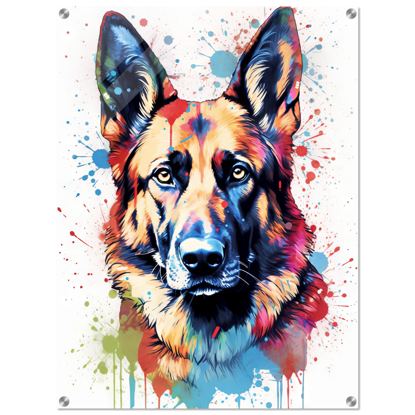 Dog German Shepherd Pop Art (DOG78)