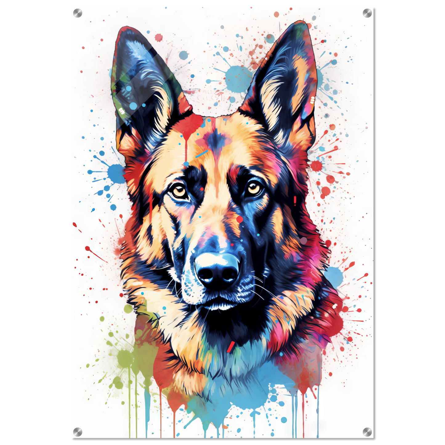 Dog German Shepherd Pop Art (DOG78)