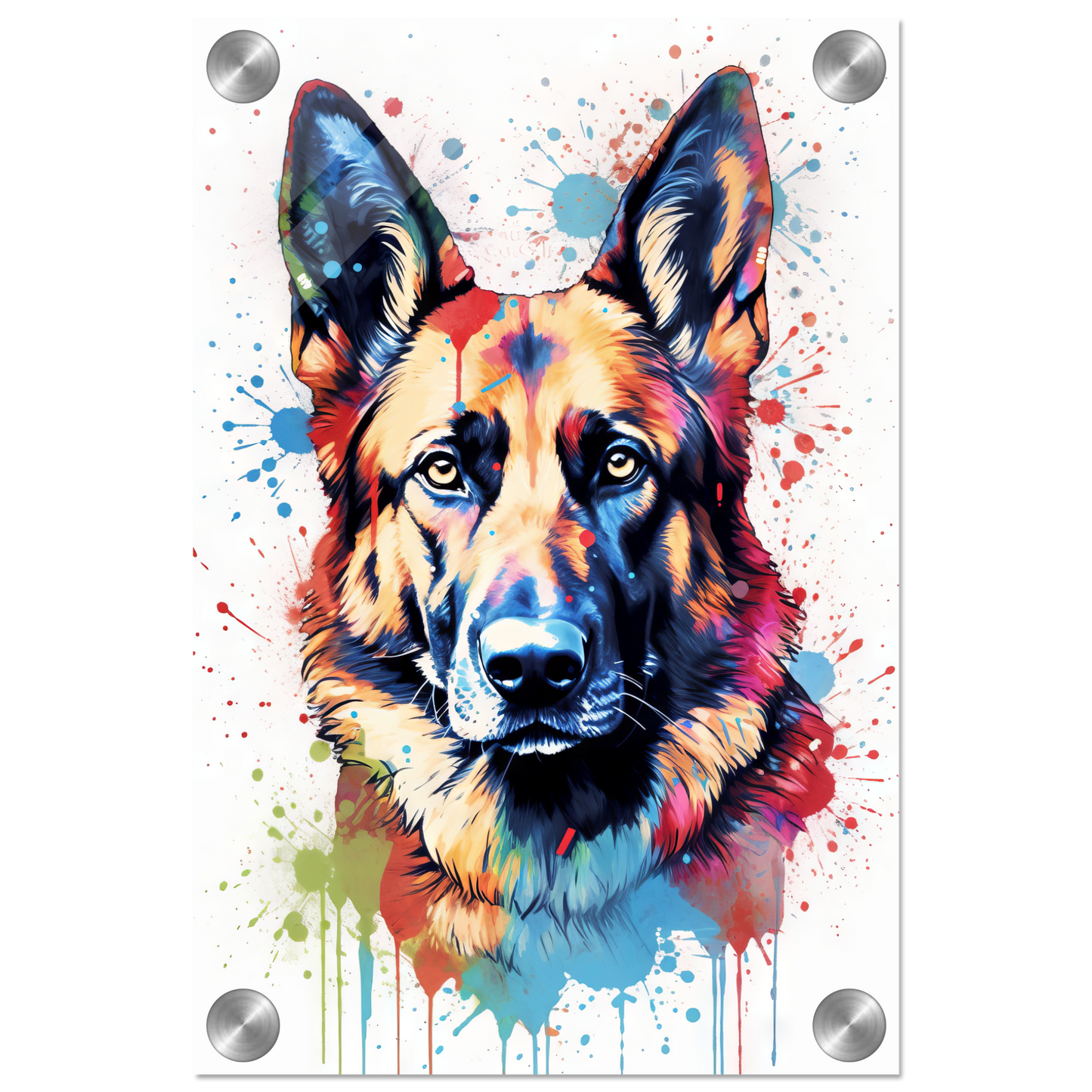 Dog German Shepherd Pop Art (DOG78)