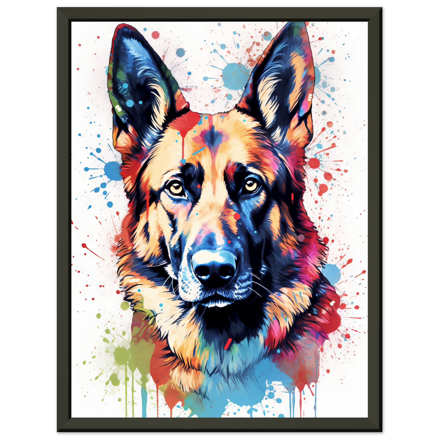 Dog German Shepherd Pop Art (DOG78)