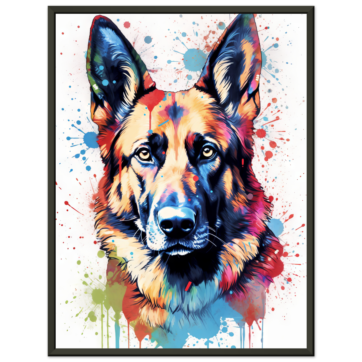 Dog German Shepherd Pop Art (DOG78)