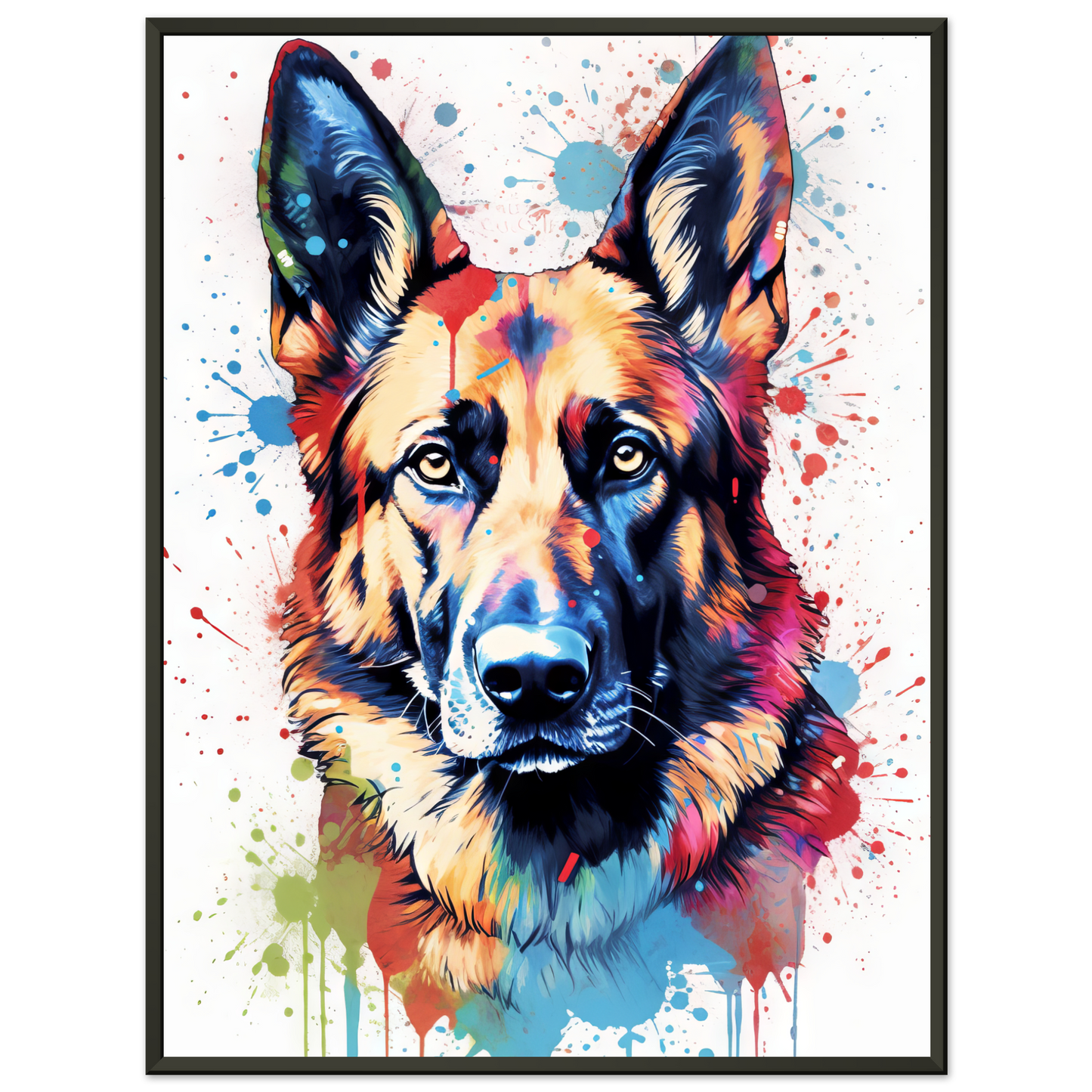 Dog German Shepherd Pop Art (DOG78)