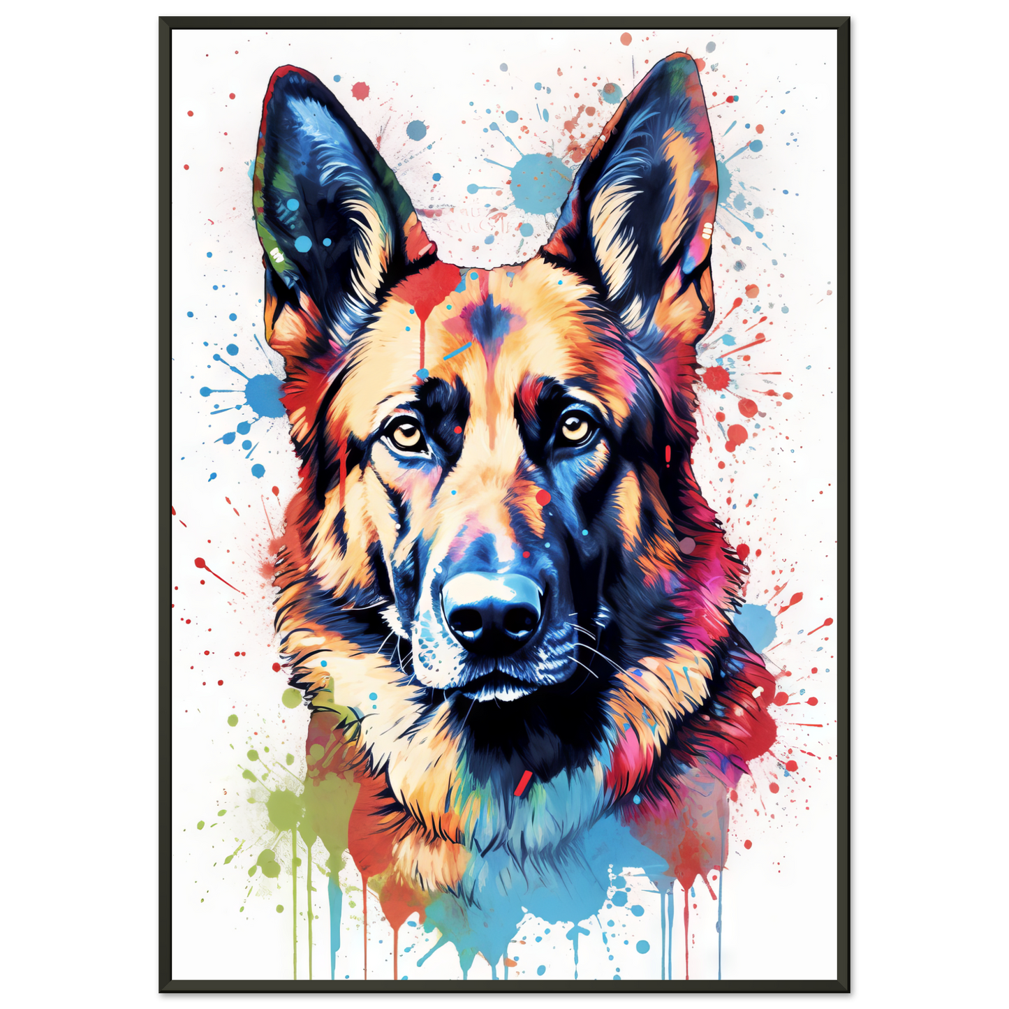 Dog German Shepherd Pop Art (DOG78)