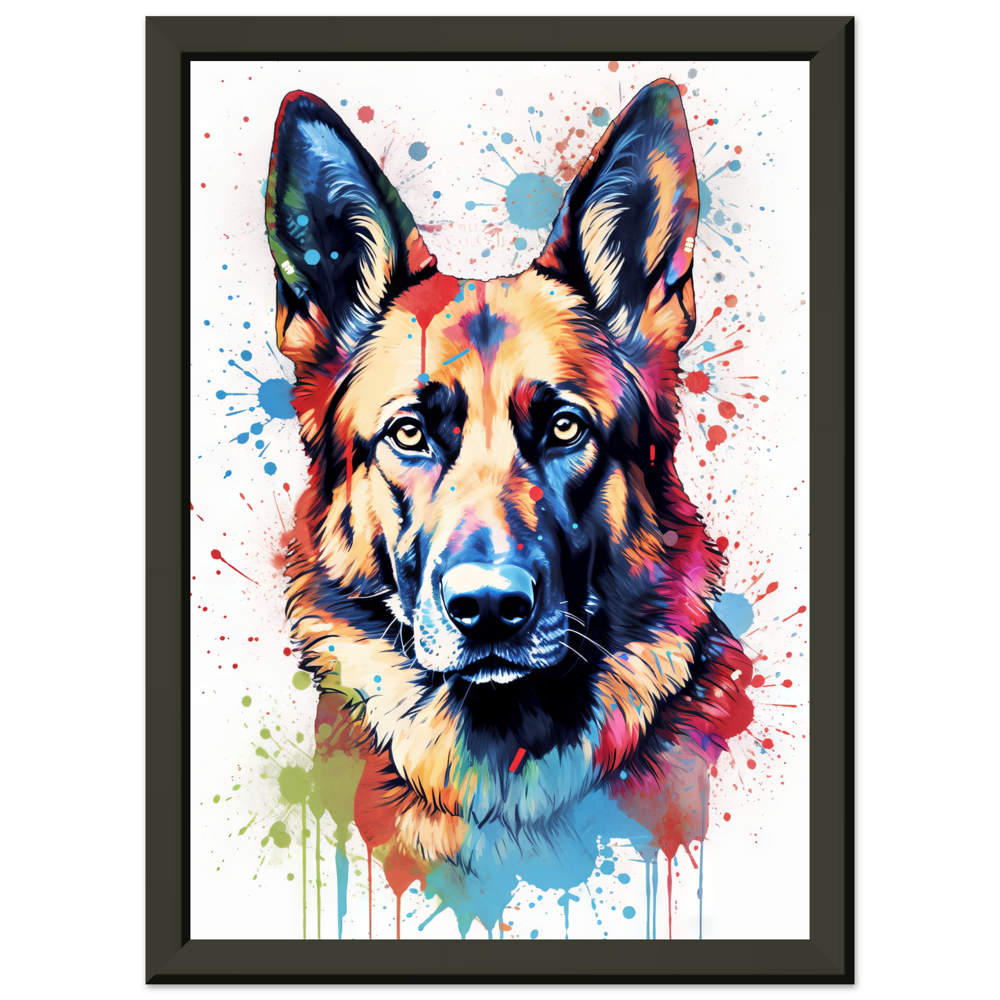 Dog German Shepherd Pop Art (DOG78)