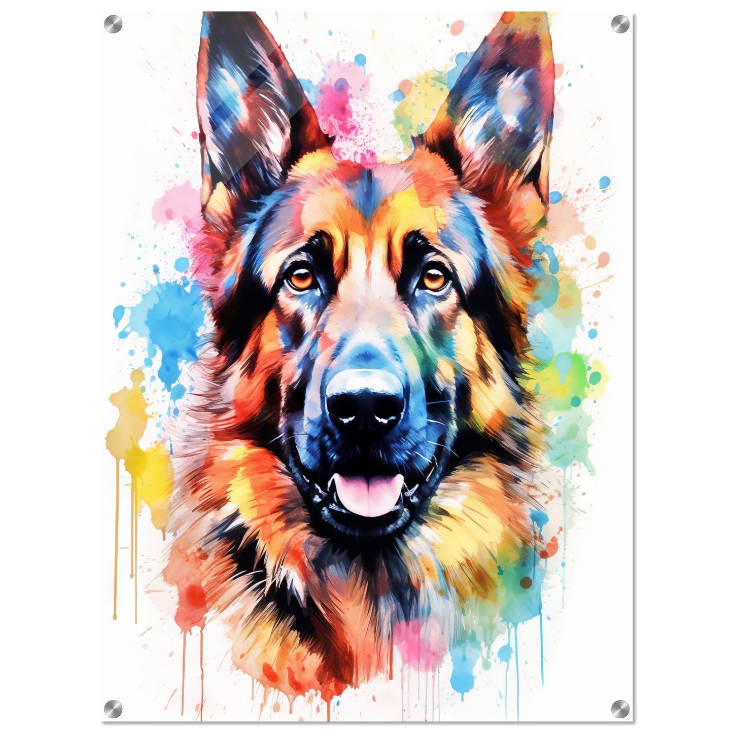 Dog German Shepherd Pop Art (DOG79)