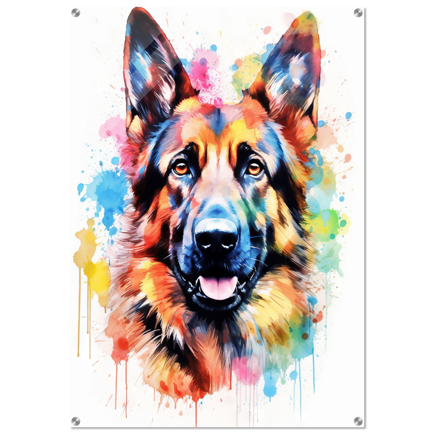 Dog German Shepherd Pop Art (DOG79)
