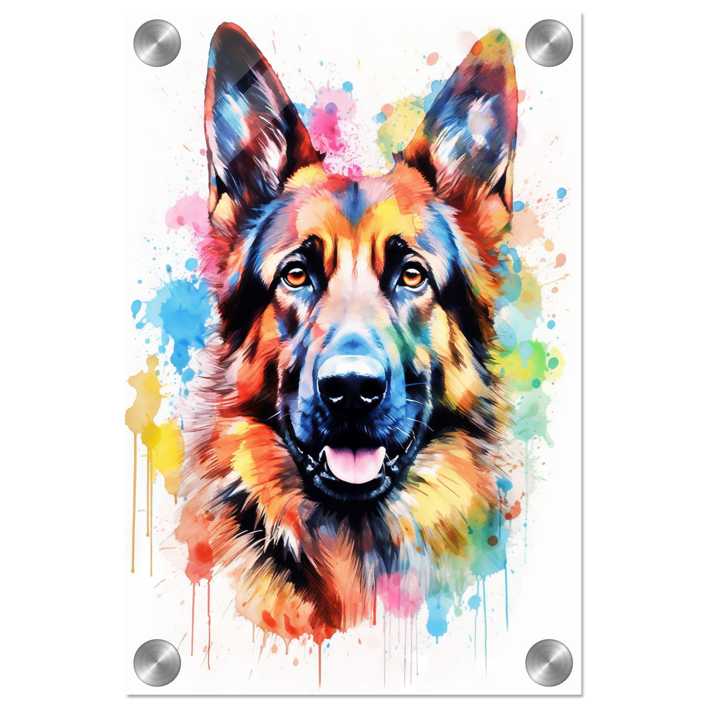 Dog German Shepherd Pop Art (DOG79)