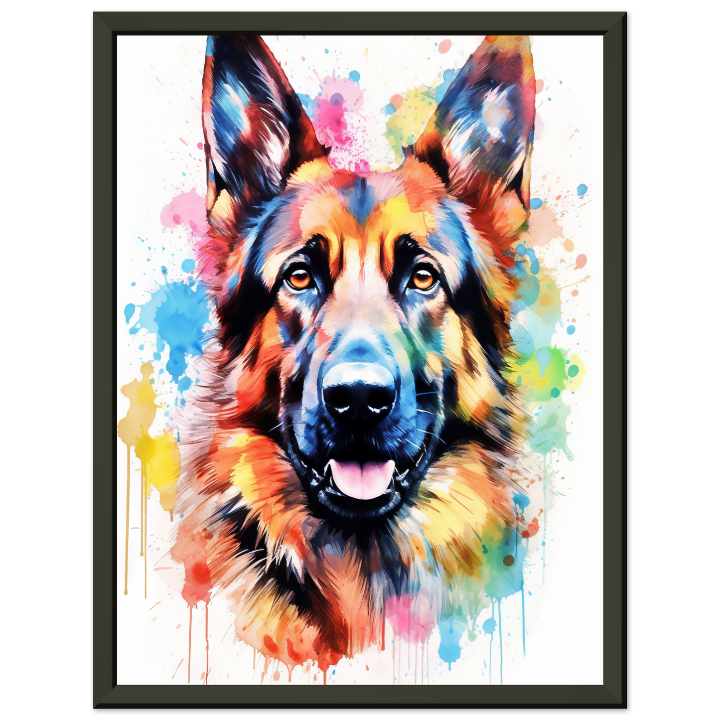 Dog German Shepherd Pop Art (DOG79)