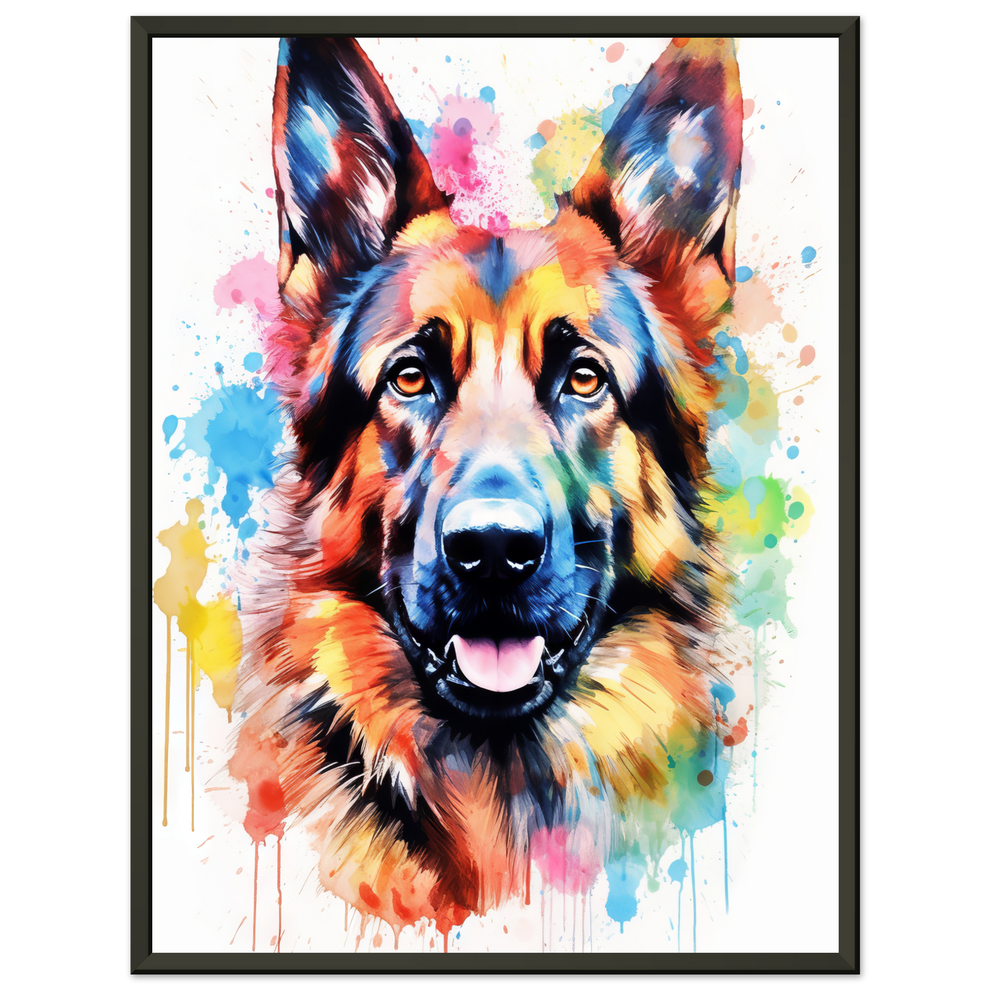 Dog German Shepherd Pop Art (DOG79)