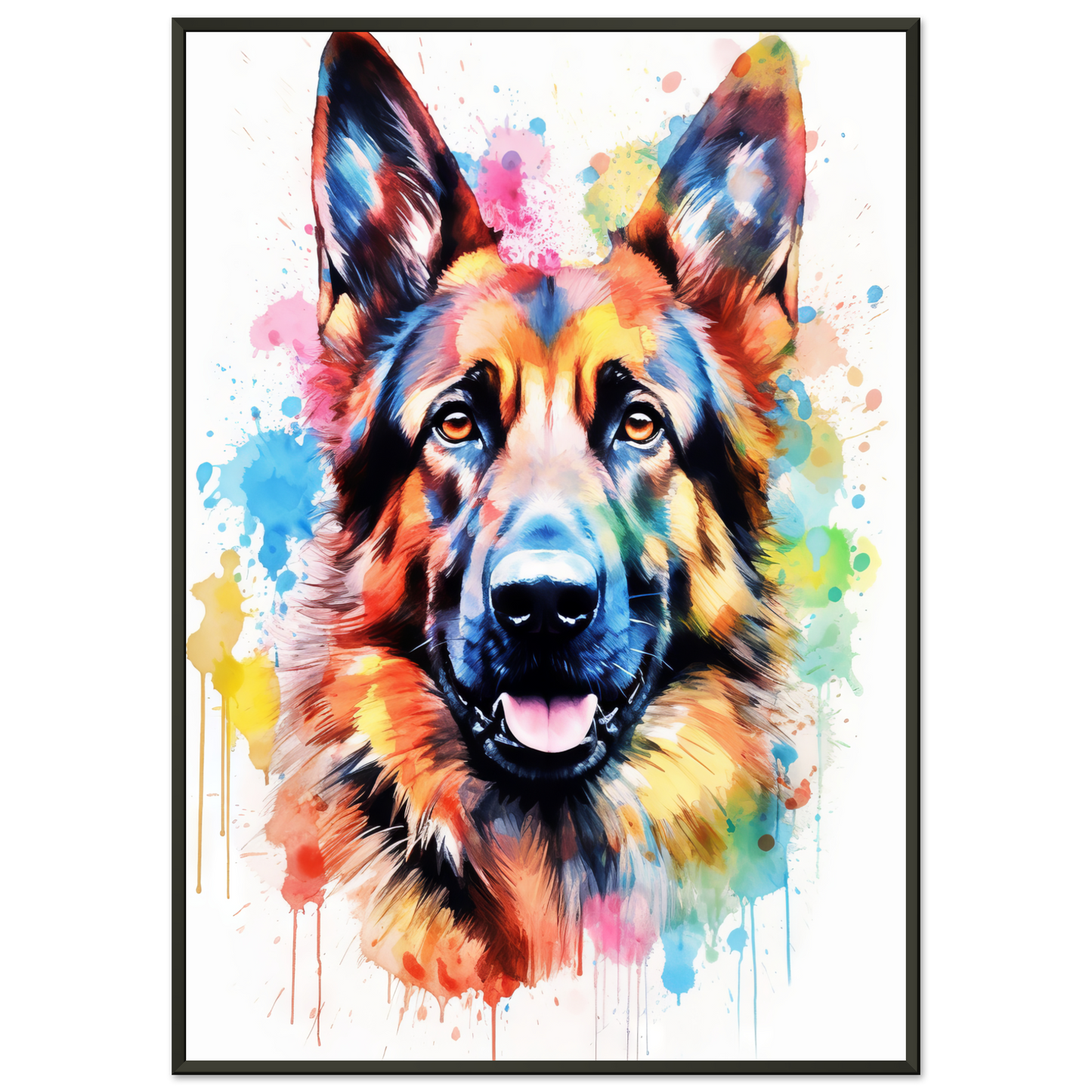 Dog German Shepherd Pop Art (DOG79)