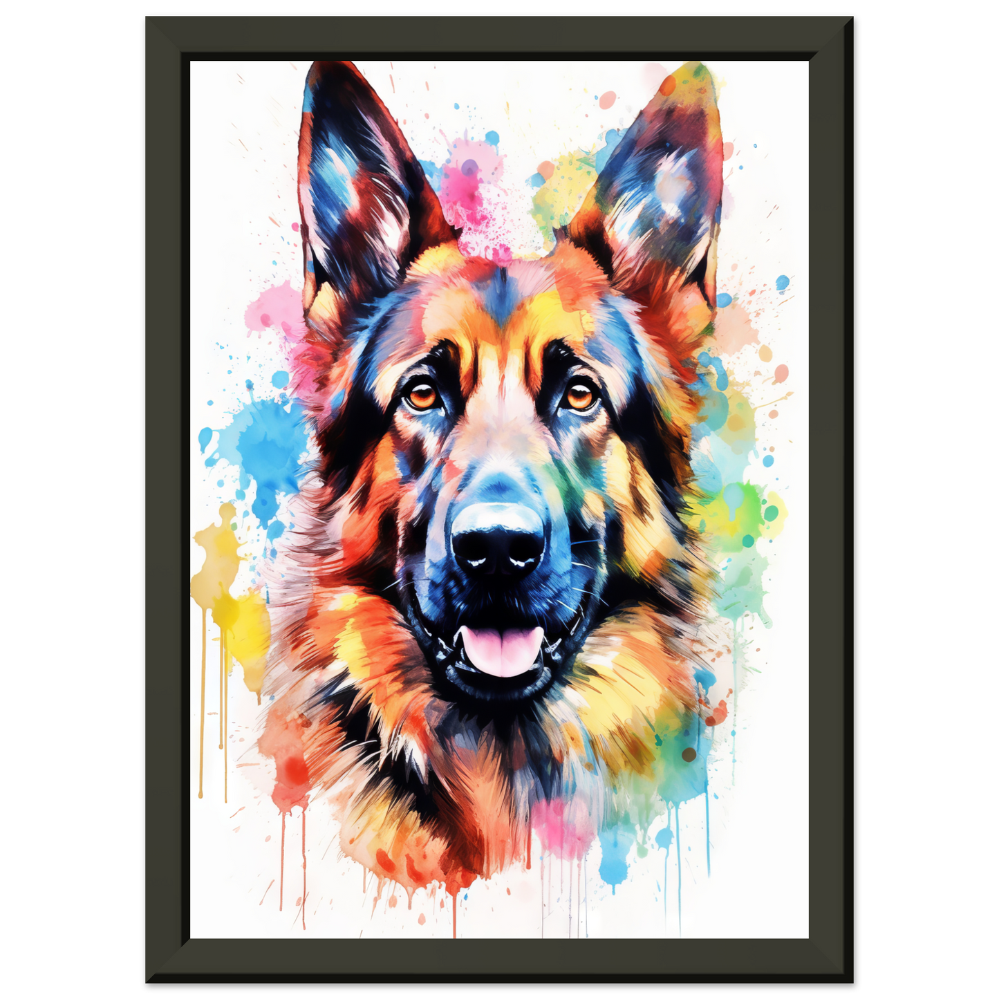 Dog German Shepherd Pop Art (DOG79)