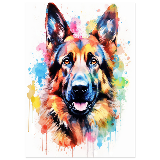 Dog German Shepherd Pop Art (DOG79)