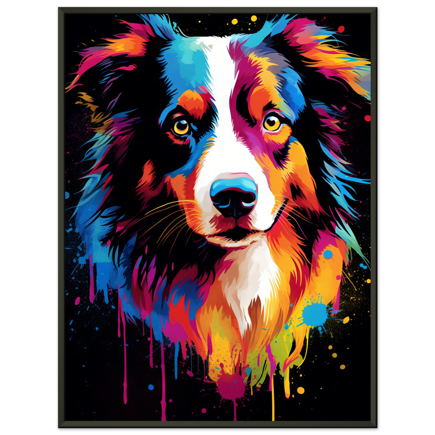 Dog collie pop art (DOG81)