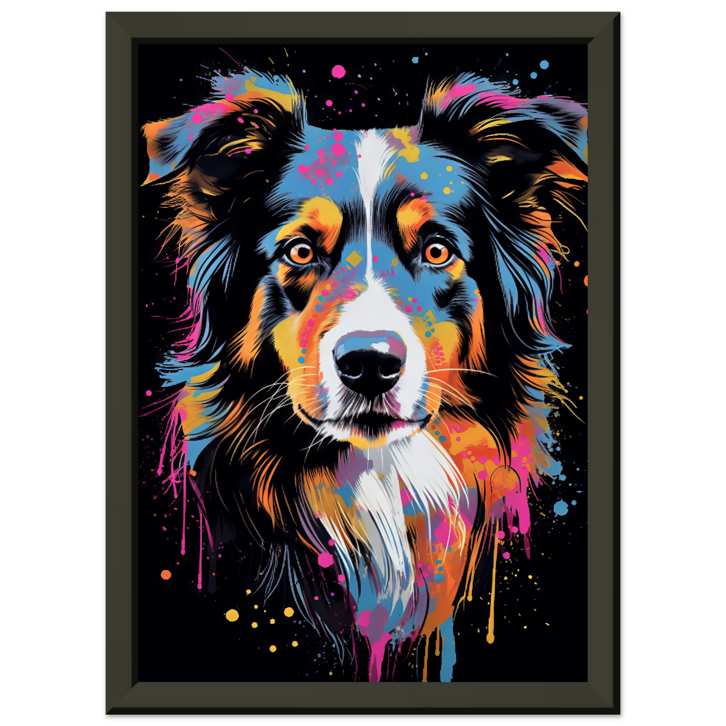 Dog collie pop art (DOG84)