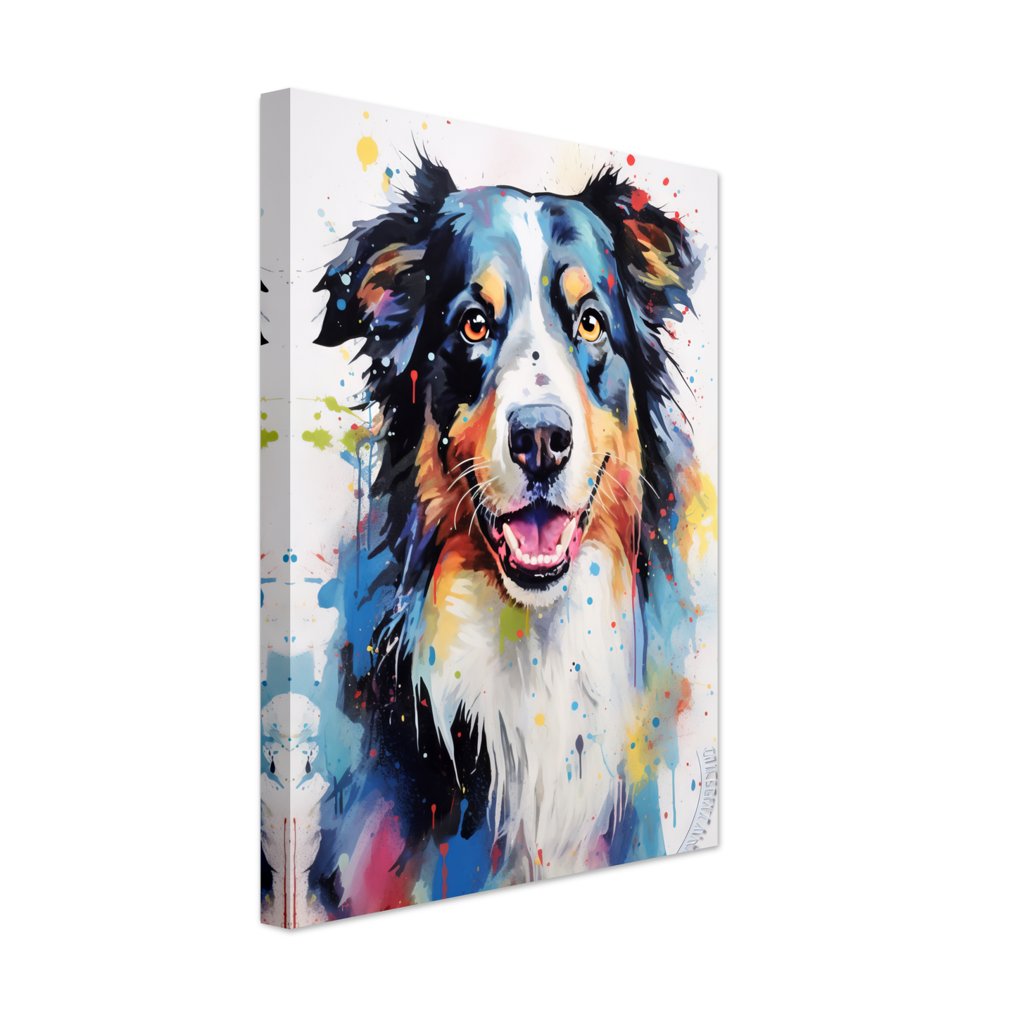 Dog collie pop art (DOG85)