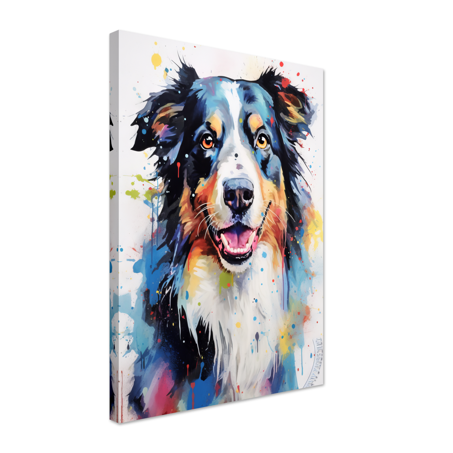 Dog collie pop art (DOG85)